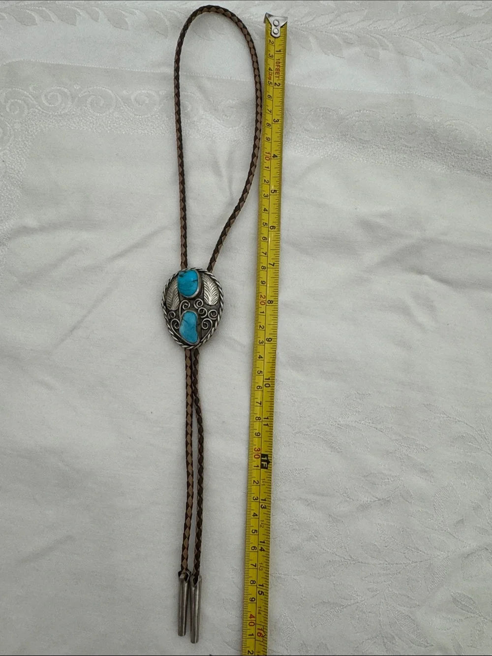 Turquoise Stone vintage Bolo Tie Necklace - Unbranded (mlb)
